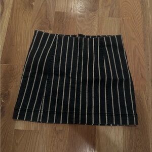 Jolt Black and White Mini Skirt Casual